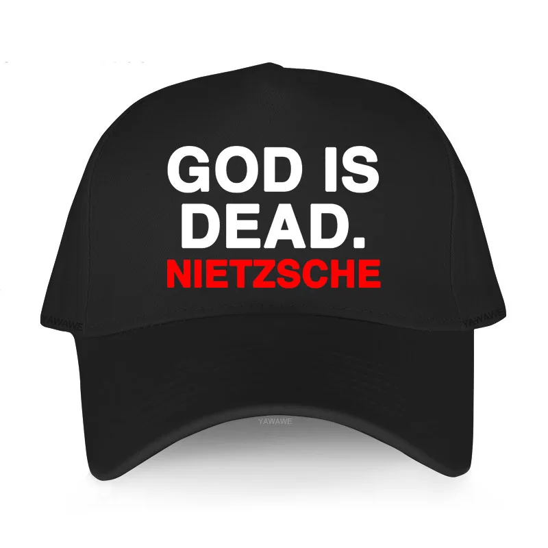 

Men Hip Hop Baseball Cap Spring Summer leisure Sunhat God Is Dead Nietzsche unisex yawawe Graphic printed hat women adult caps