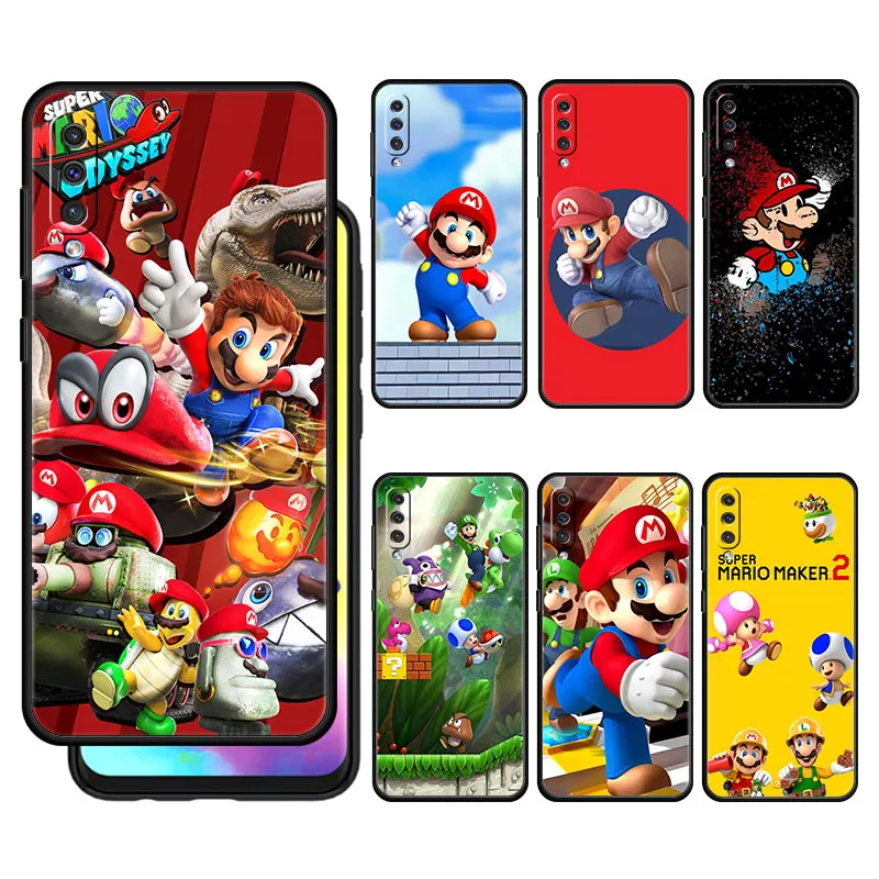 

Super Mario People Phone Case For Samsung A50 A70 A30 for MOTO G60 G30 G22 G9 Play G8 Power Lite for Oppo Realme 8 7 6 6pro