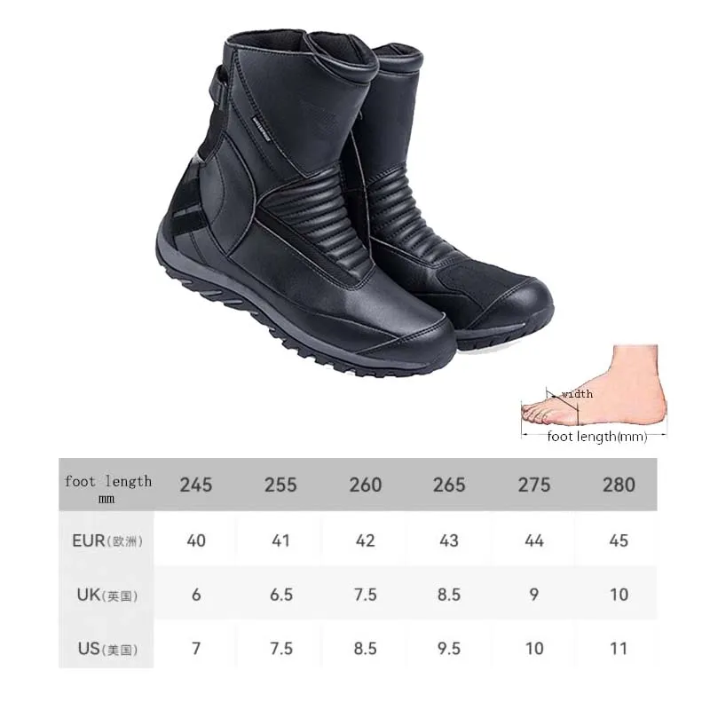 

Водонепроницаемые женские мотоциклетные ботинки, дышащие бриджи, байкерские мужские ботинки для мотокросса с резиновой подошвой