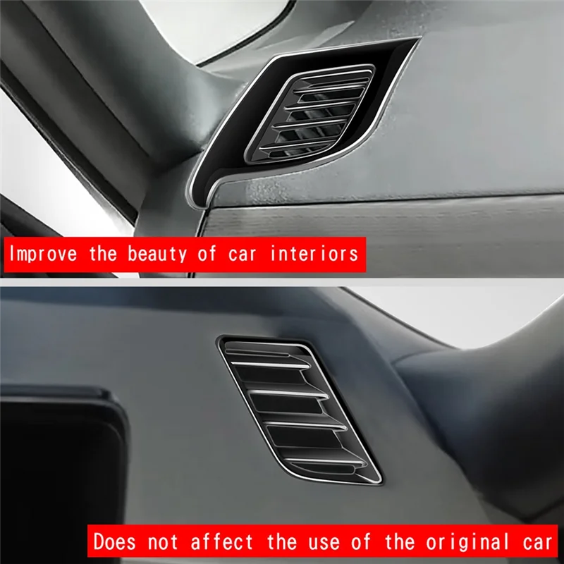 Для Nissan SERENA C28 2022-2023 ярко-черная передняя боковая крышка вентиляционного