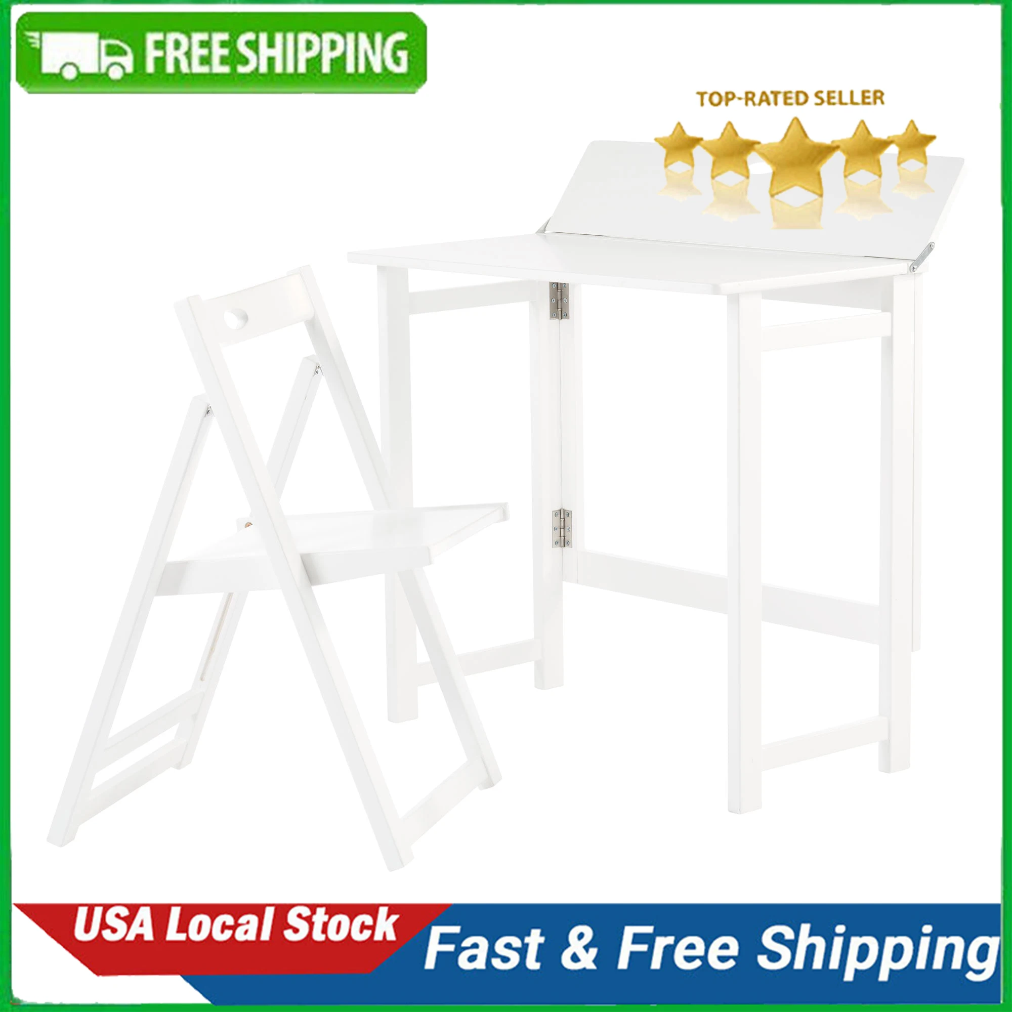 

Solid Wood Kid’s Folding Desk & Chair Set furniture computer desks gaming desk computer desk desk table