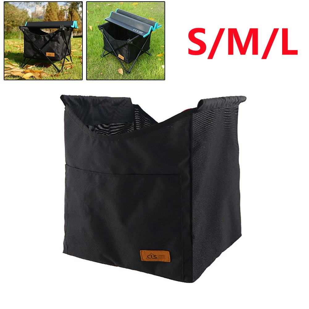 

Folding Table Outdoor Camping Cloth Kitchen Storage Net Bag Mesh Waterproof Outdoor Folding Table Storage Basket Tool Bag