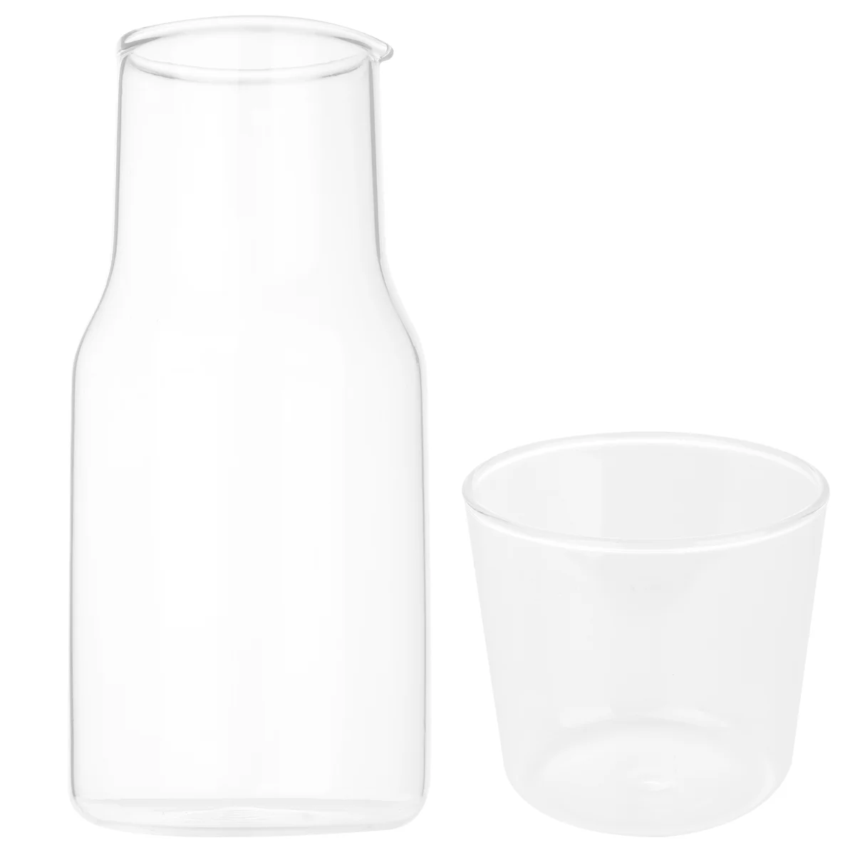 

Glass Water Withpitcher Bedside Cupnight Set Pot Bottletumbler Tea Kettle Clear Breakfast Lidnightstand Jug Coffee Pitchers
