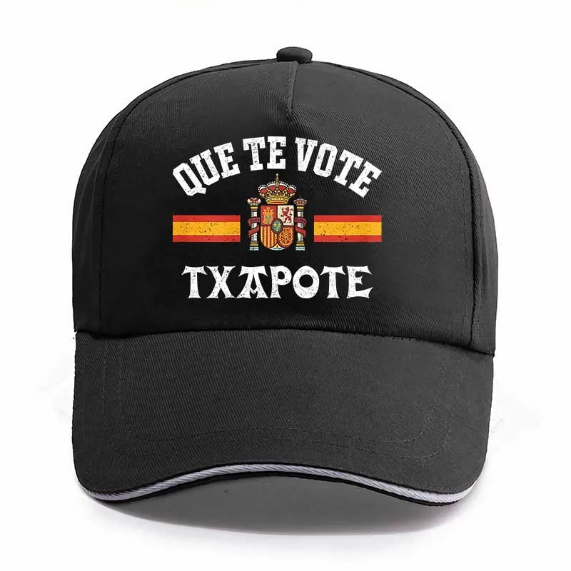 

Que Te Vote Txapote Caps Hat Spanish Text Meme Trend Retro Baseball Cap Casual Unisex Hats for Men Women