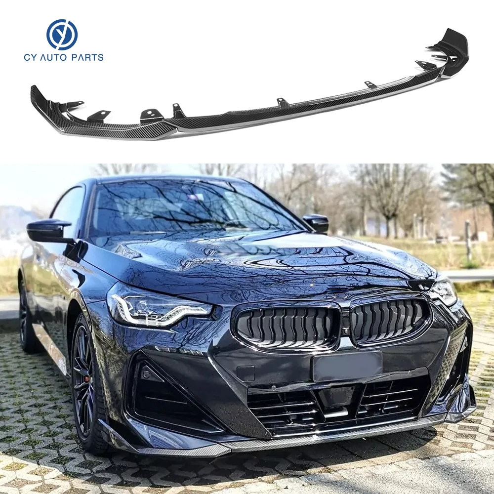 

High Quality Dry Carbon Fiber MP Style Bumper Front Lip Splitter Car Body Kit For Bmw 2 Serise G42
