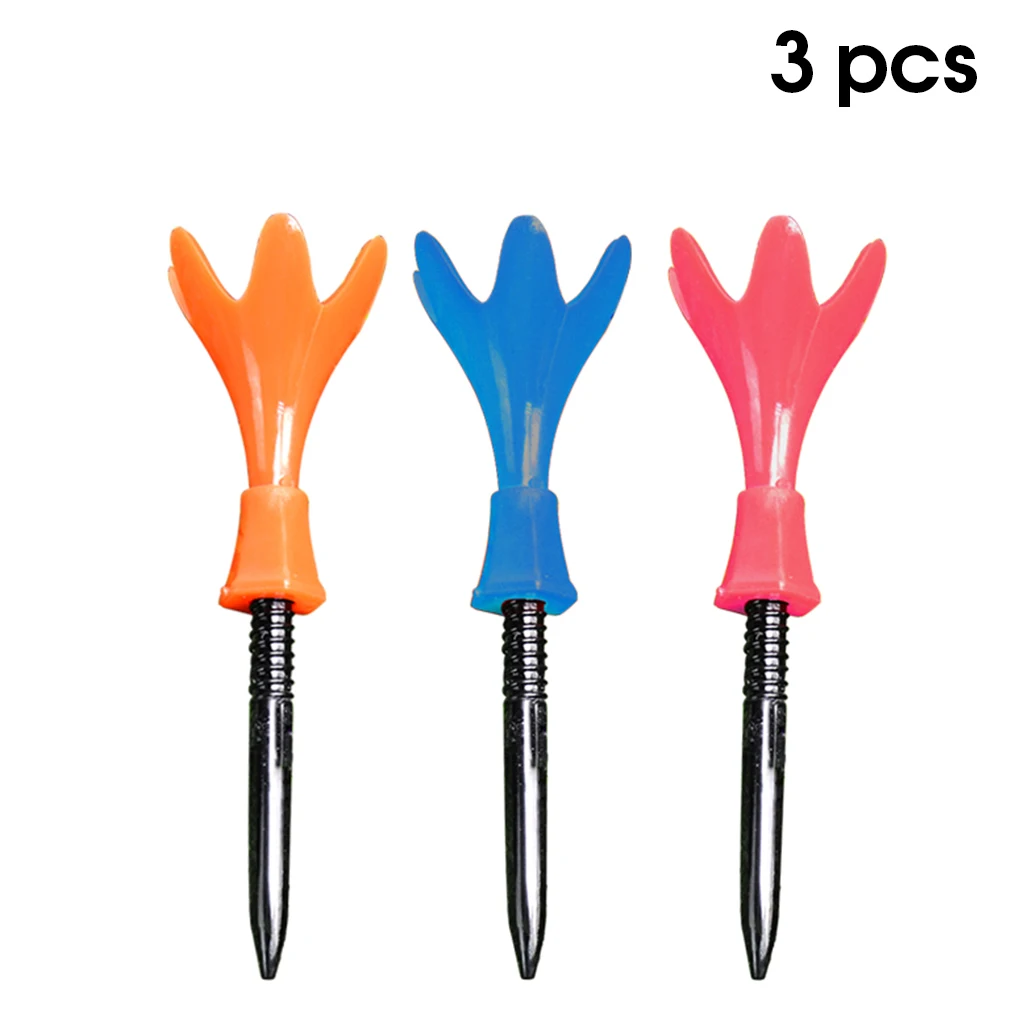 

Pack of 3 Golf Tees Mixed Color Mini Sporting Rangefinger Accessories Attachments Ball Nail Golf Wool Planting Nail