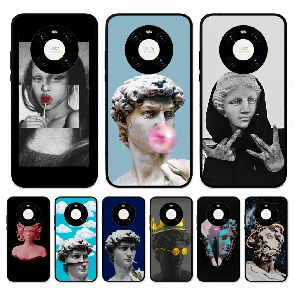 

Mona Lisa David Phone Case For Huawei Mate 10 20 30 40 50 lite pro Nova 3 3i 5 6 SE 7 pro 7SE