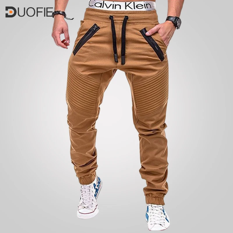 

2023 Men Pants Multi-pocket Harem Pants Hip Pop Streetwear Casual Fashion Cargo Pants Mens Jogger Fitness Gyms Slim Fit Trousers