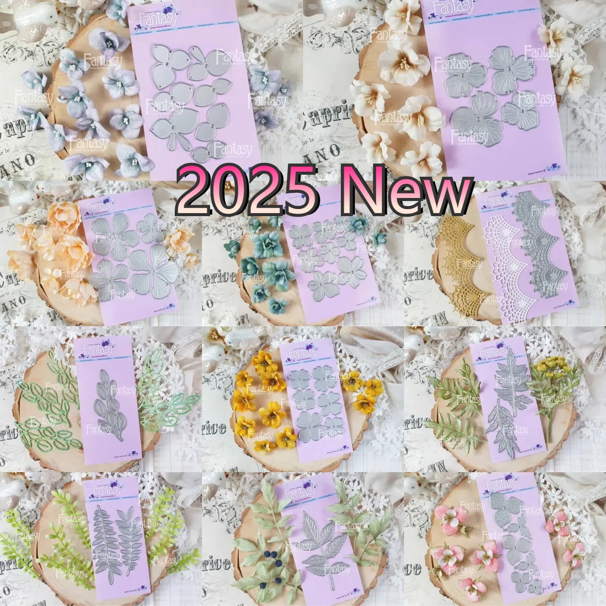 Ветка цветка азалии новинка 2023 года металлические штампы для Diy скрапбукинг