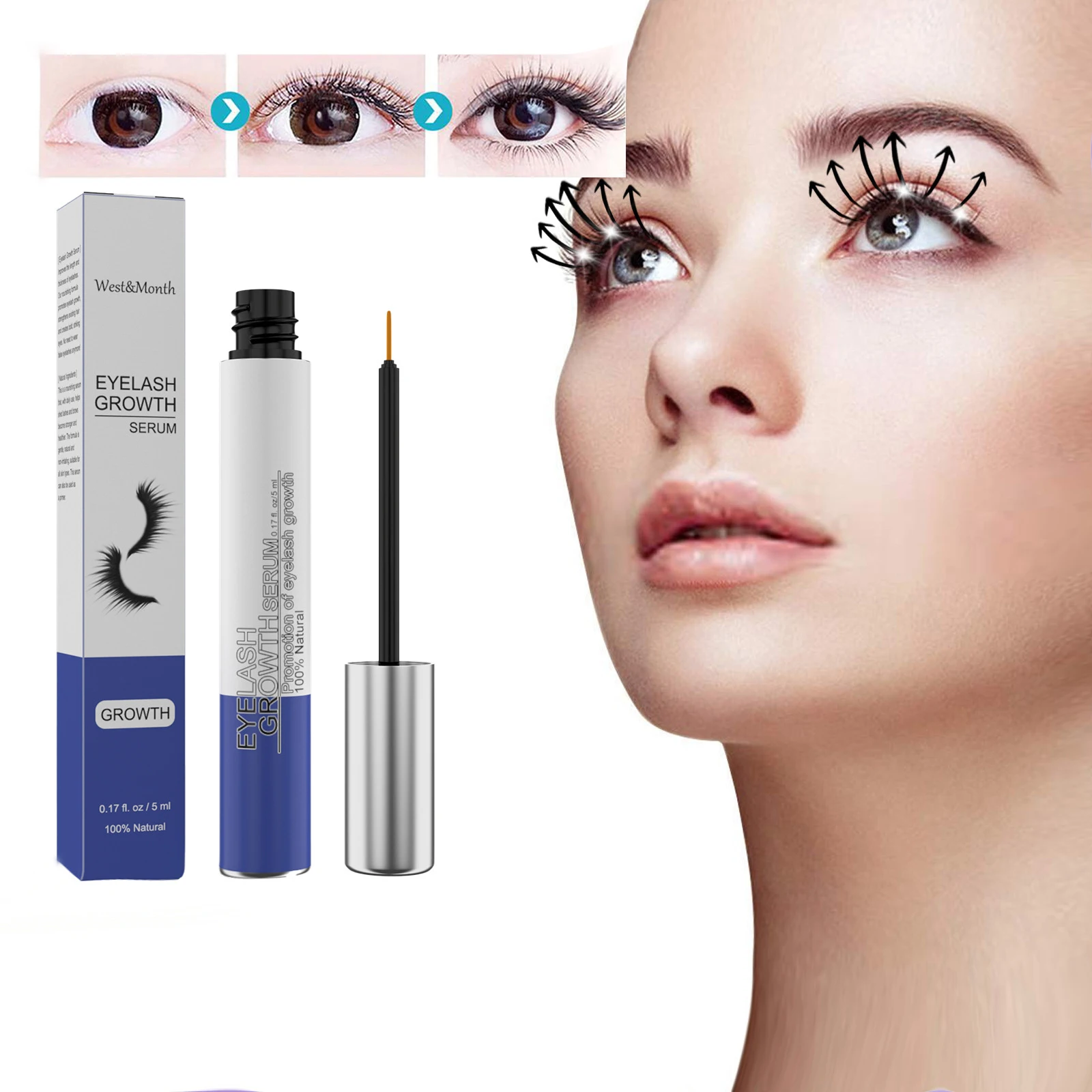 

Curly Eyelashes Naturally Moisturizing Beautiful Mascara Thick And Slender Eyebrows Improve Eyelash LengthCurly Eyelashes Natura