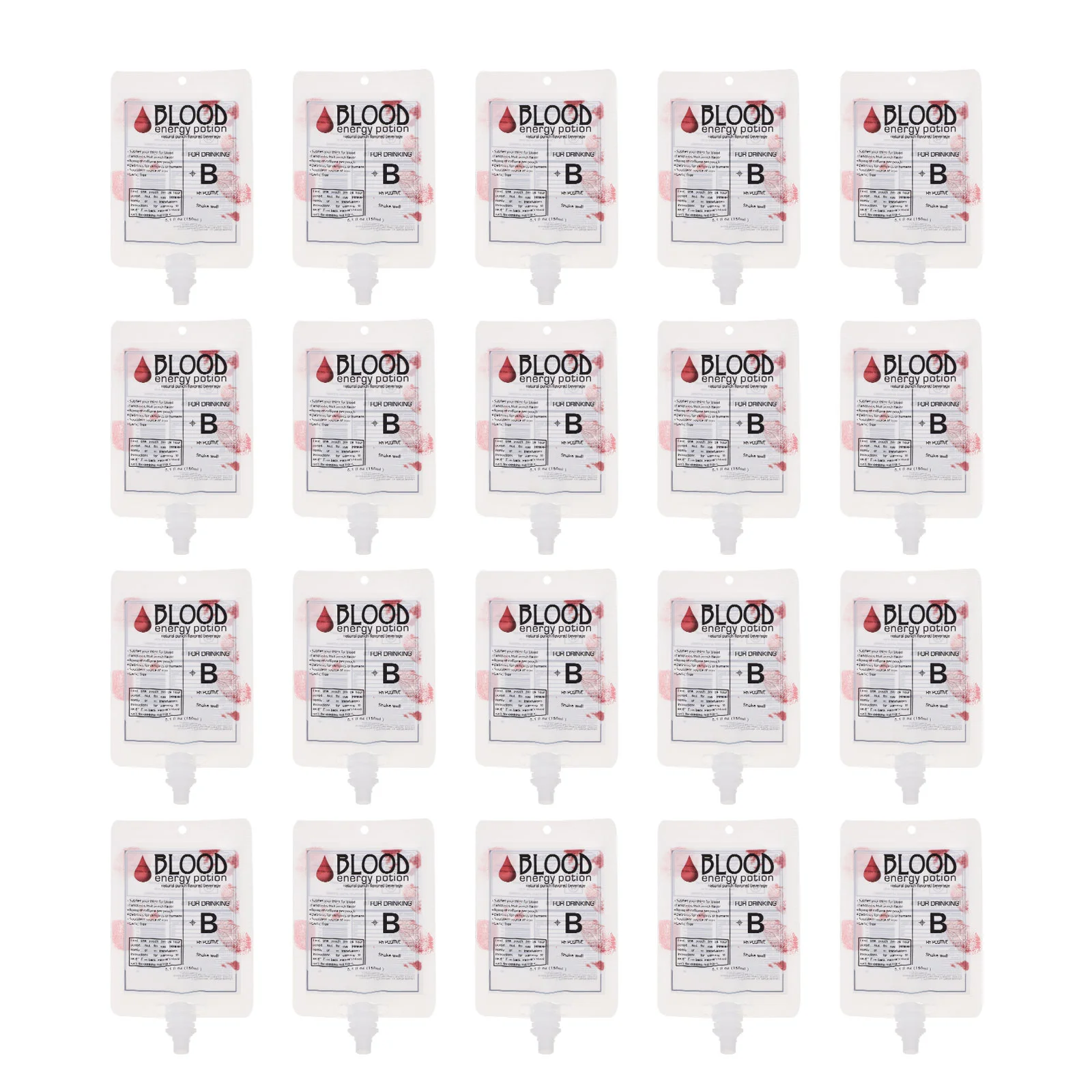 

Blood Pouch Bags Halloween Drink Containers Blood Bags Empty Drink Bags Halloween Party Favors Halloween Cosplay Prop