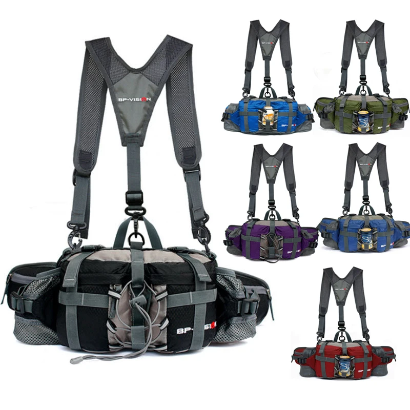 

Outdoor Sports Waist Bag Water Cycl Backpack Hike Mountain Bottle Waterproof Nylon Camping Hiking Accessories Hunting