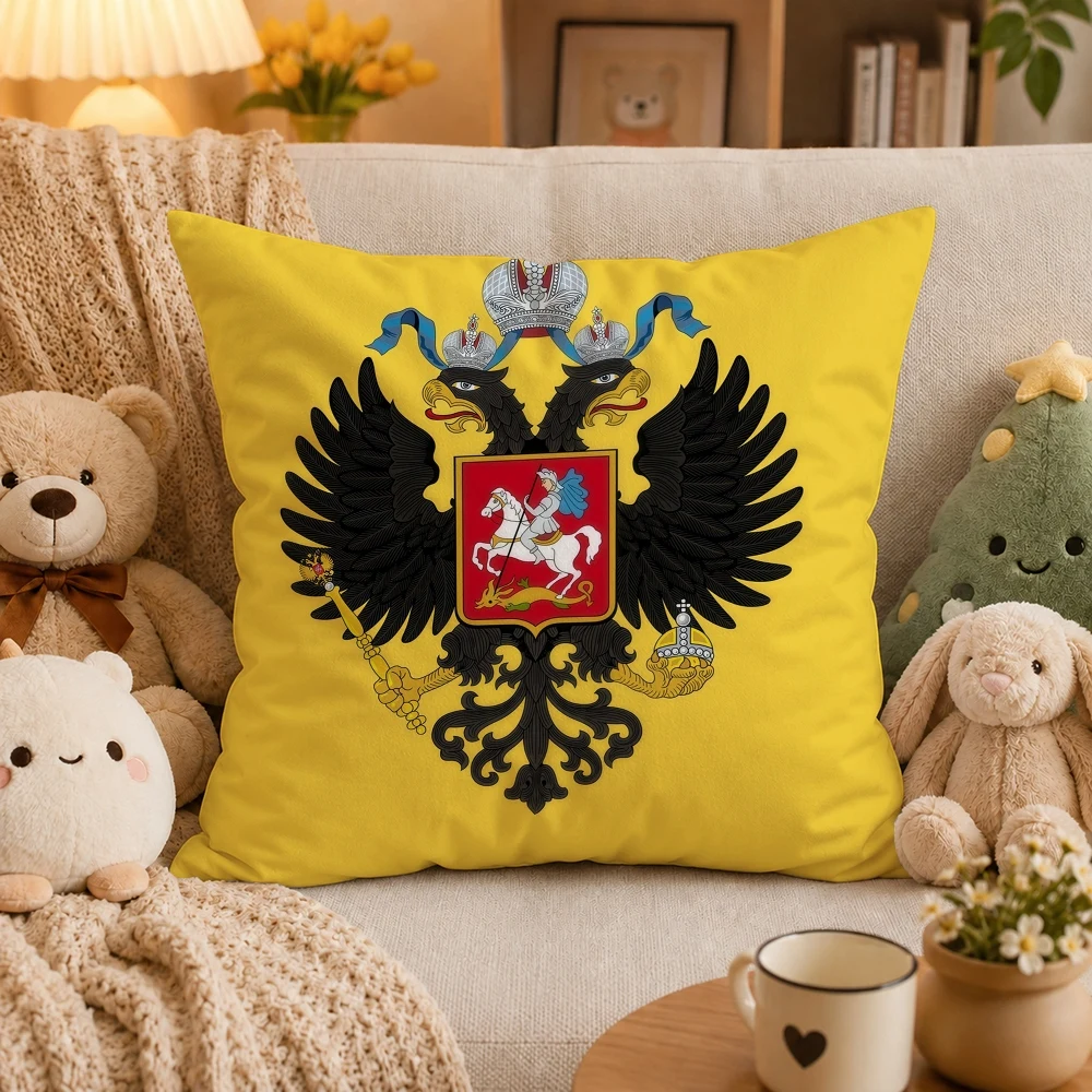 Фото Наволочка House of Romanov Russia, плюшевая наволочка, декоративная наволочка для дома, для дивана, кровати, кресла, гостиной. №2