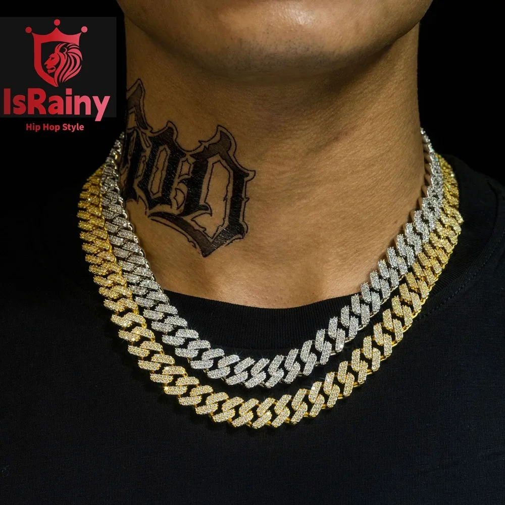 IsRainy хип-хоп рок стерлингового серебра 925 пробы VVS1 D настоящие муассанитовые