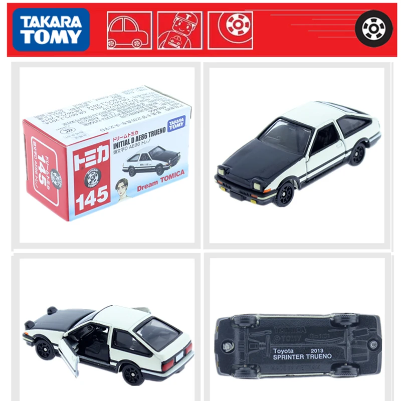 

Takara Tomy Alloy Car Model Toys Dream Tomica NO. 145 Initial D AE86 TRUENO Toyota Diecast Metal Car In Toy Vehicle Model