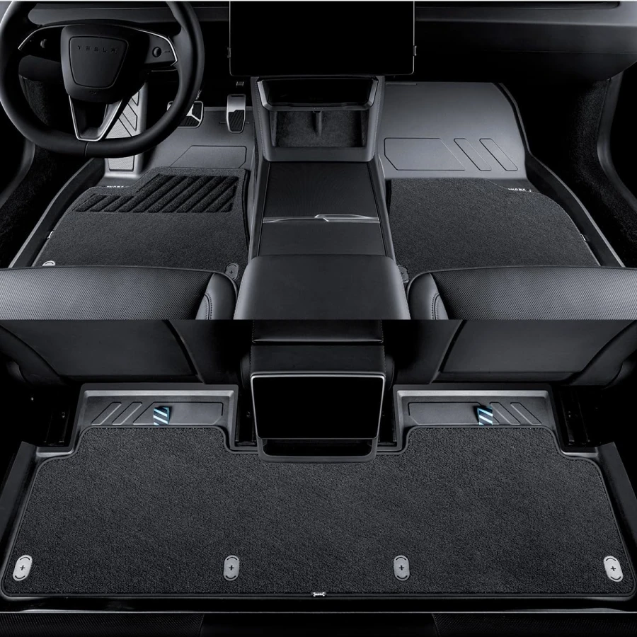 Фото HALOBLK для Tesla Model 3 Highland 2024 2025 Коврики с ковром Всепогодная защита Экологичные автомобильные напольные вкладыши из ТПЭ №2