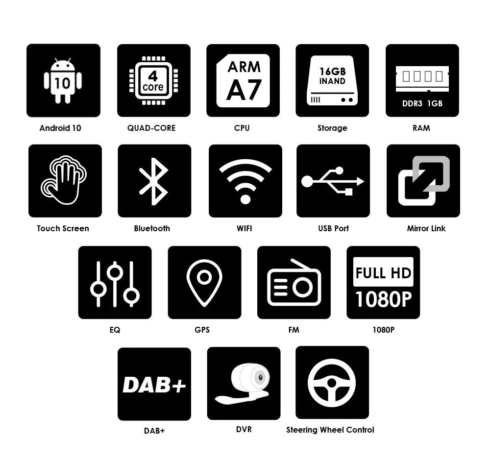 $98.00 7'' Android 9 For Toyota RAV4/Hilux/Camry/Corolla/Terios Support 2 din 4 CORE Car radio Multimedia Stereo GPS WIFI 4G SWC BT DVR