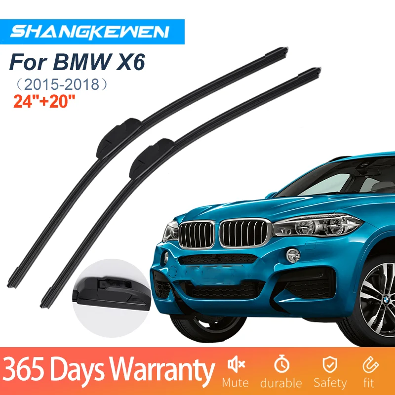 

Car Wiper Blade For BMW X6 Universal Frameless Noise Reduction Silicone Glass Windshield Rubber ShangKeWen Wiper BMW Accessories