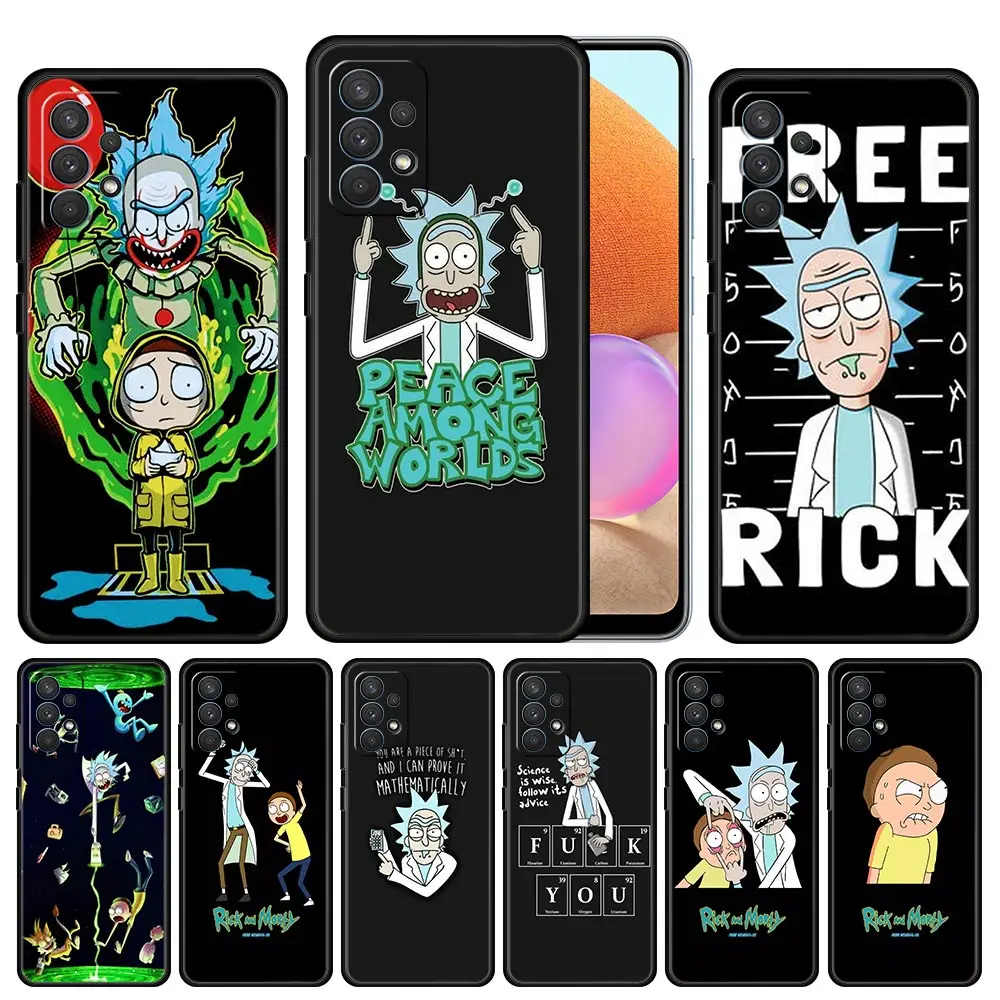 

Rick And Mortys Phone Case for Samsung Galaxy A12 A51 A21s A02 A02s A22 A32 A52 A72 4G 5G Smartphone Cover Silicone Capa