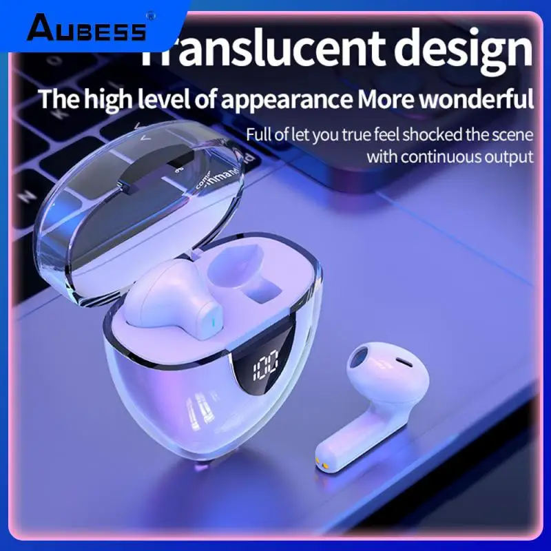 

Touch Control Headset Translucent Design Working Distance ≥ 10m Headset Dual Host High Color Value Sports Headset