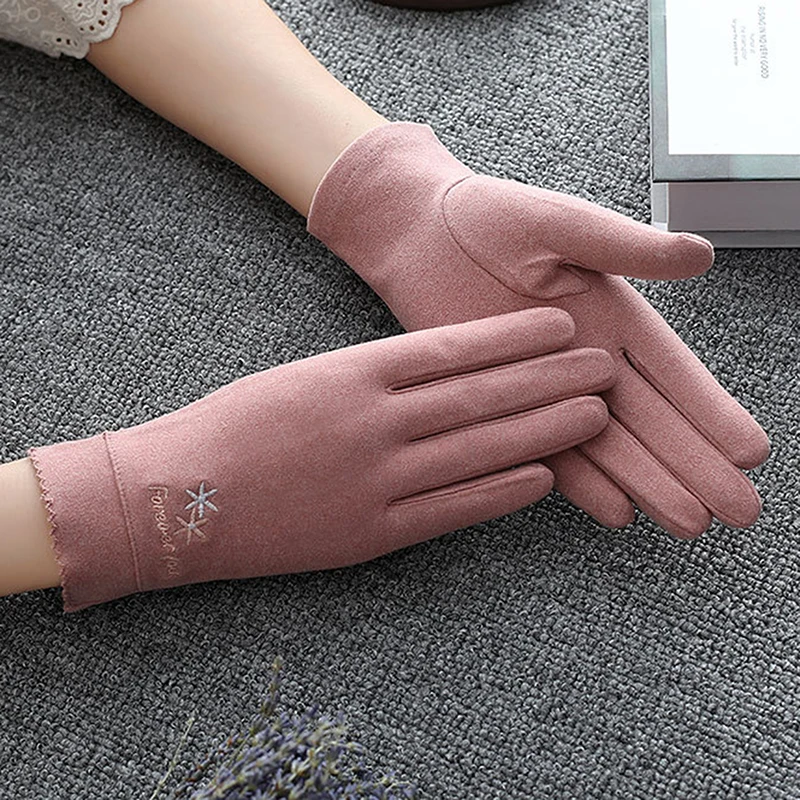 

Fashion Women Gloves Autumn Winter Warm Sports Fitness Touch Screen Cycling Thin Mittens Female Wool Knit Cashmere Gloves