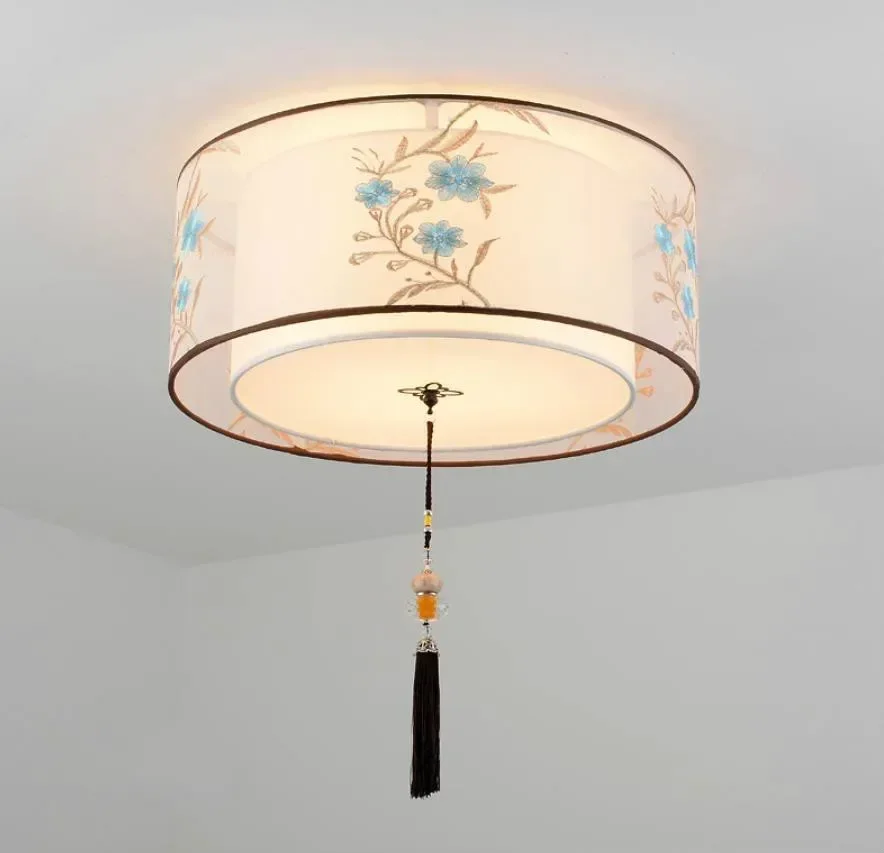 Новая потолочная лампа в китайском стиле для гостиной круглая спальни
