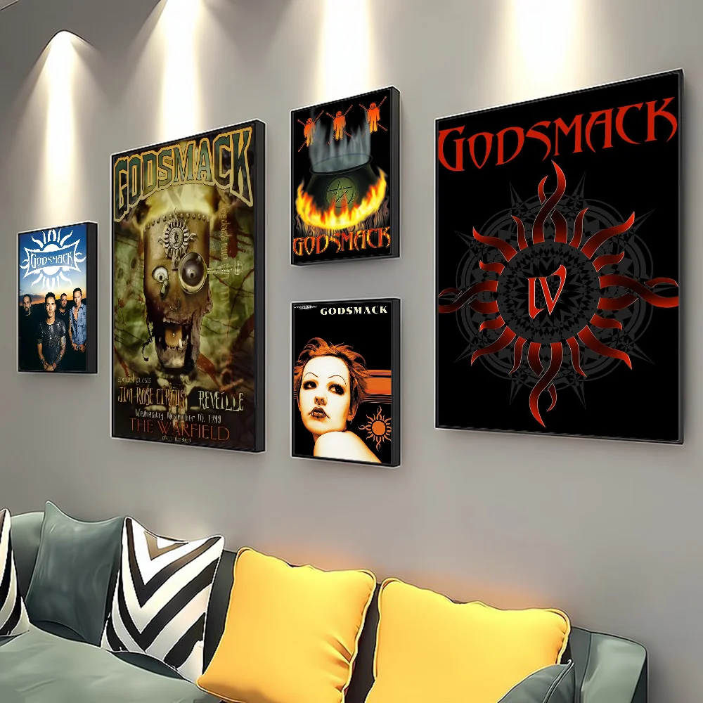 Классические винтажные постеры Godsmack с музыкой высококачественные настенные