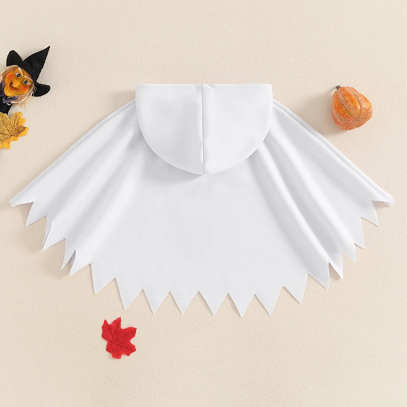 Костюмы на Хэллоуин для молодых мальчиков и девочек белая накидка с вышивкой