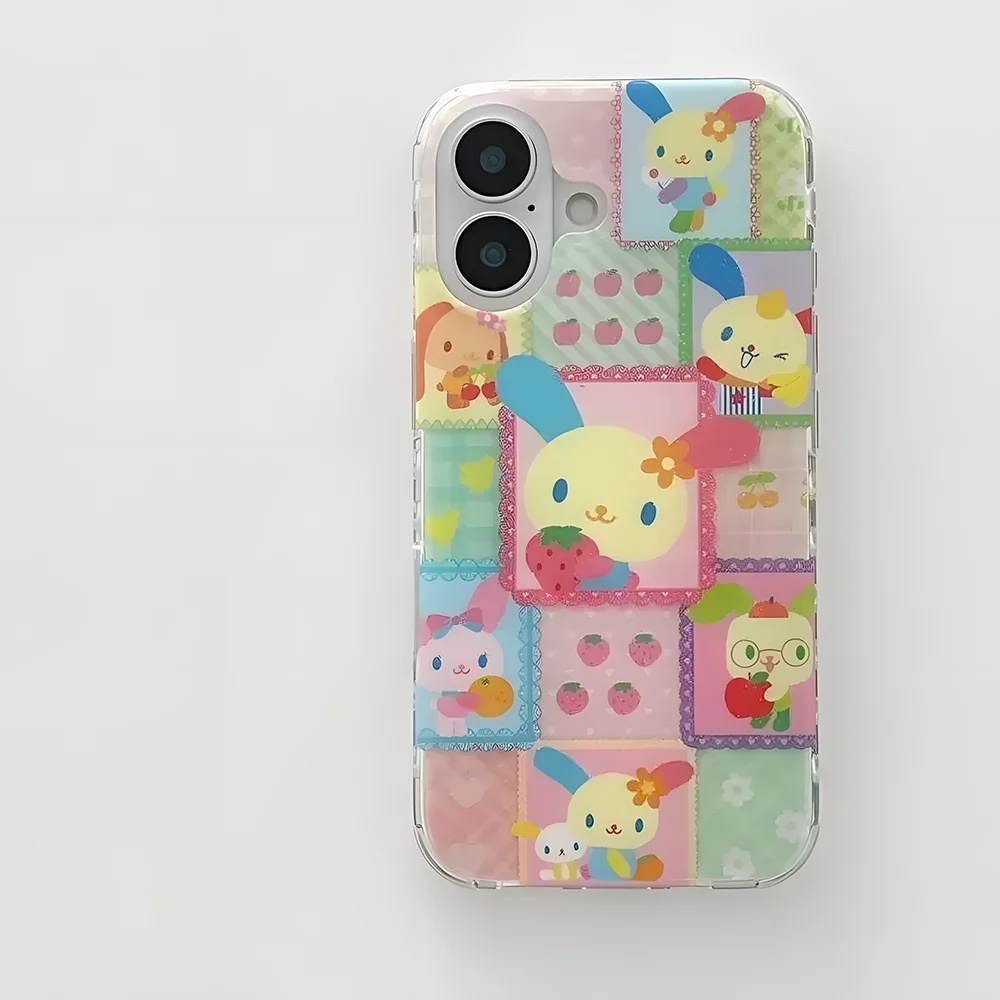 Чехол для телефона INS Creative Kawaii Rabbit для Samsung Galaxy A17 A07 A56 A36 A26 A73 A72 A55 A54 A53 A52 A34 A33 32 4G 5G Задняя крышка (art.: 3920d28df4ec3) - 3920d28df4ec3