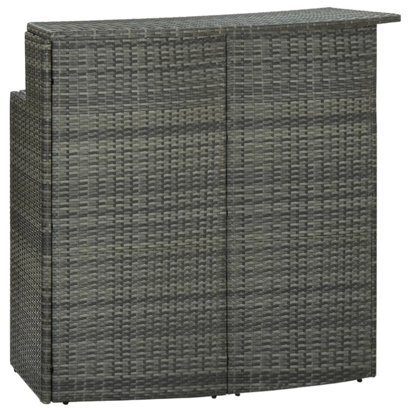 

Garden Bar Table Gray 47.2"x21.7"x43.3" Poly Rattan