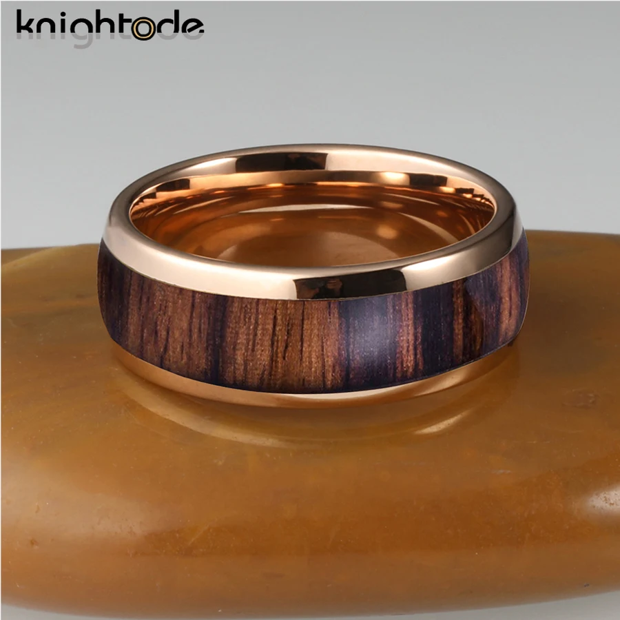 Обручальное кольцо из карбида вольфрама для мужчин и женщин 8 мм