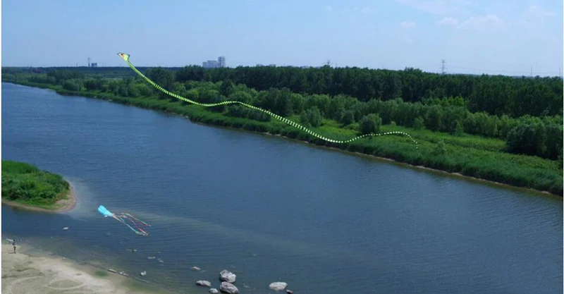 Бесплатная доставка 15 м змеиные воздушные змеи 100 шт./лот кобра воздушный змей