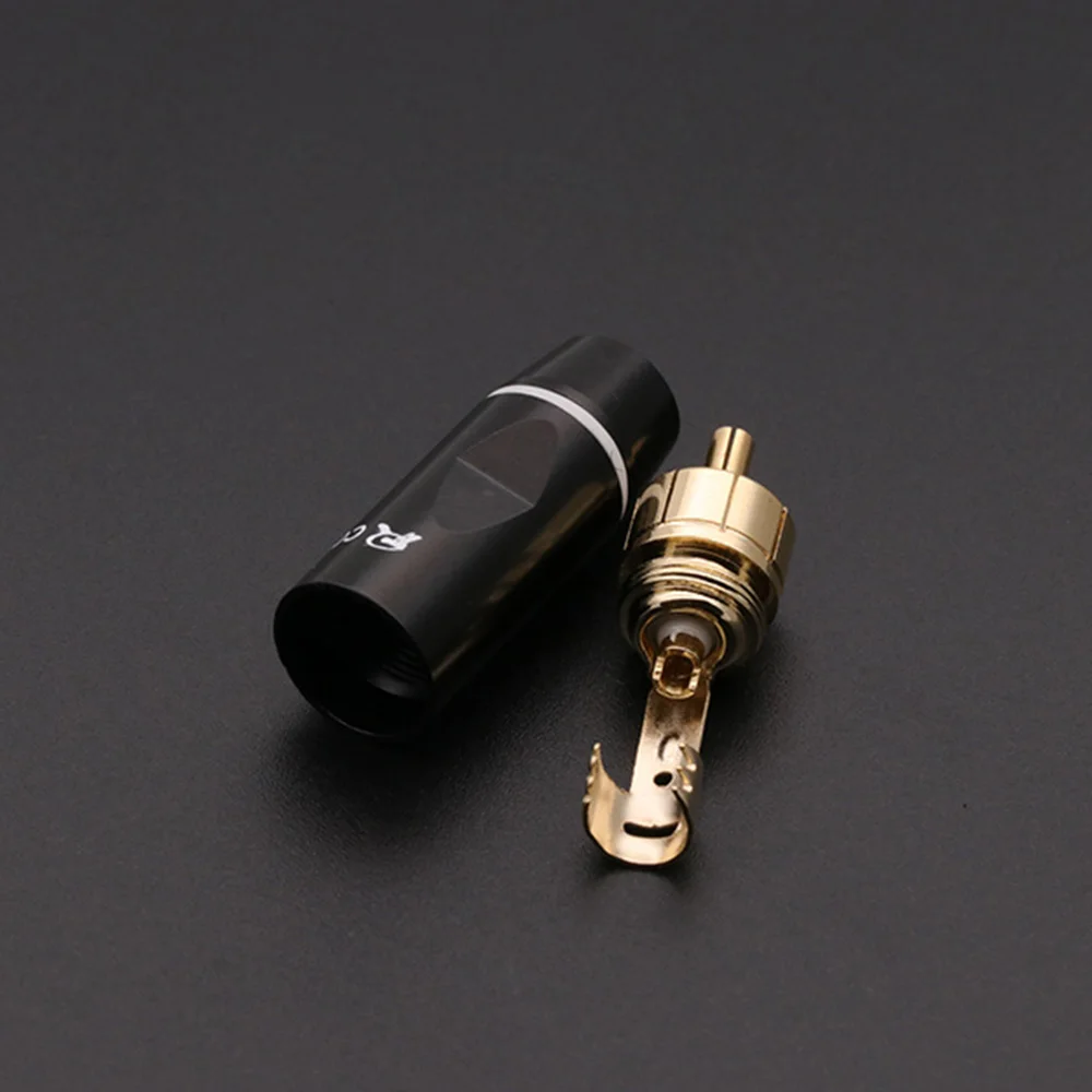 4 пары RCA HIFI кабельный терминал разъем штекер латунь позолоченные Аудио Видео