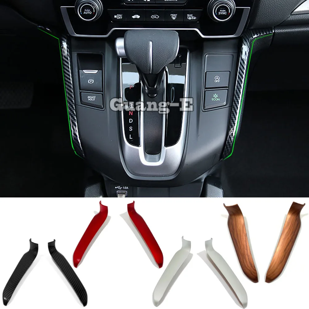 

Gear Shift Trims for Honda CRV CR-V 2017 2018 2019 2020 Car Shifter Box Trim Central Control Decorative Accessories 2PCS