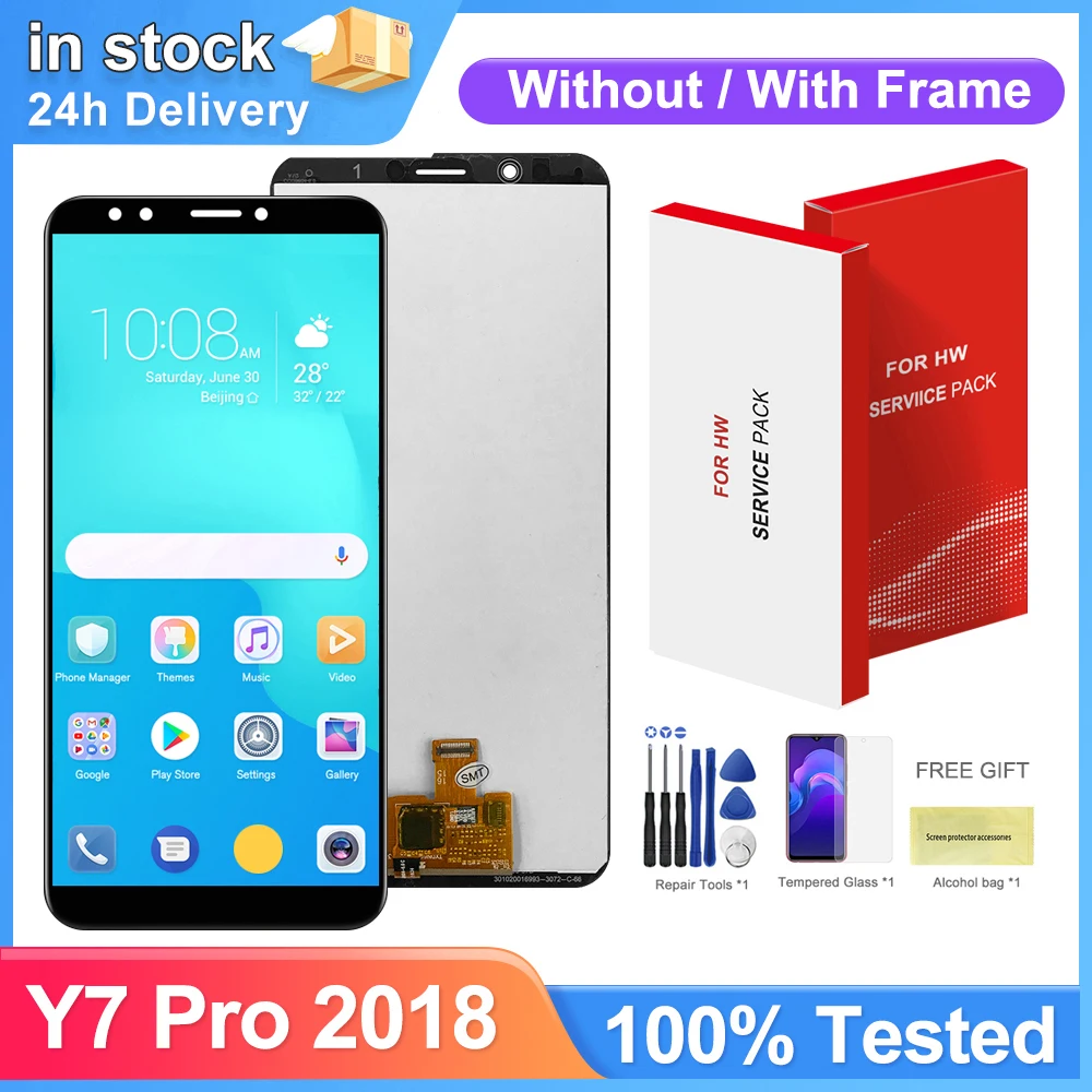 5 99 ''экран дисплея для Huawei Y7 2018/ Pro Prime 2018 ЖК-дисплей сенсорный экран дигитайзер