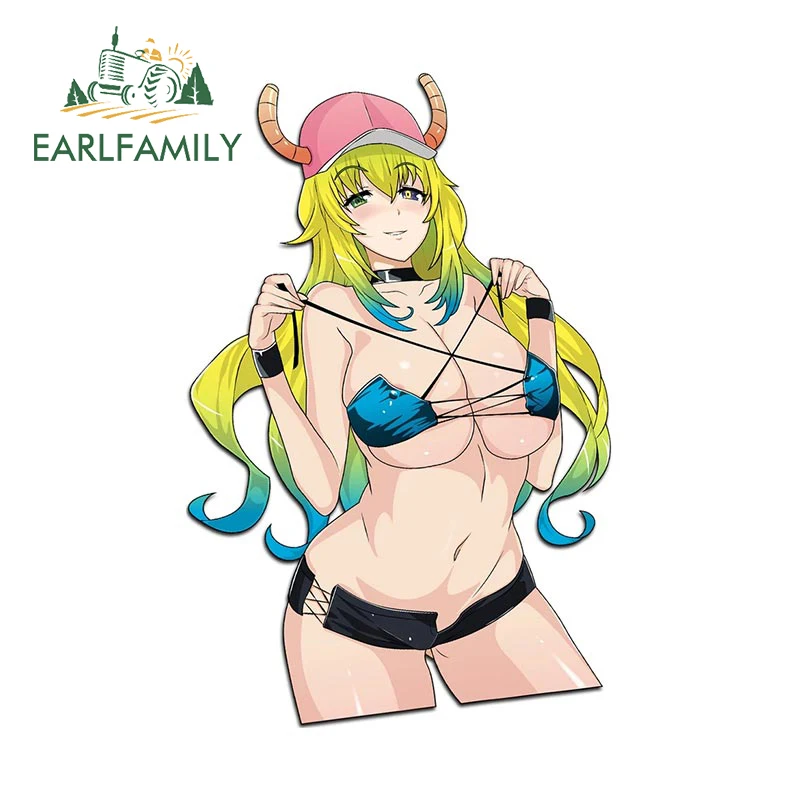 EARLFAMILY 13 см x 8,5 см для LUCOA, автомобильные наклейки, доска для серфинга, водонепроницаемая наклейка, лобовое стекло ноутбука, виниловый аниме, фотография