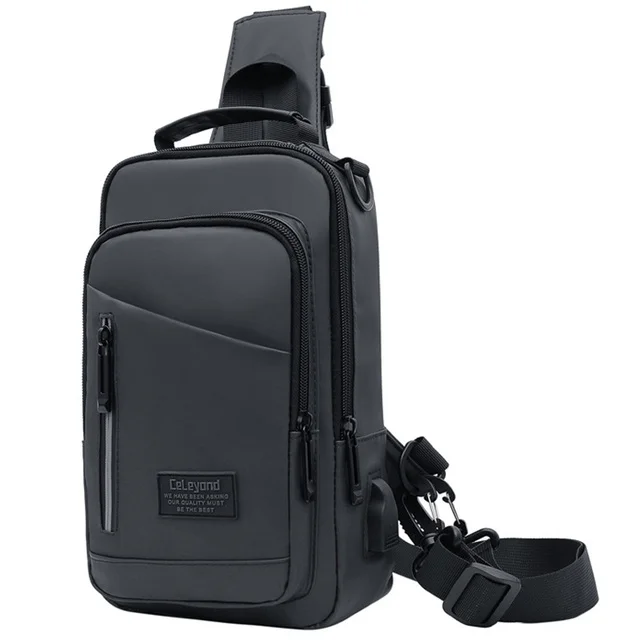 

Многофункциональная повседневная мужская сумка через плечо с USB, вместительный дорожный спортивный мессенджер, нагрудная Сумка-слинг через плечо для мужчин