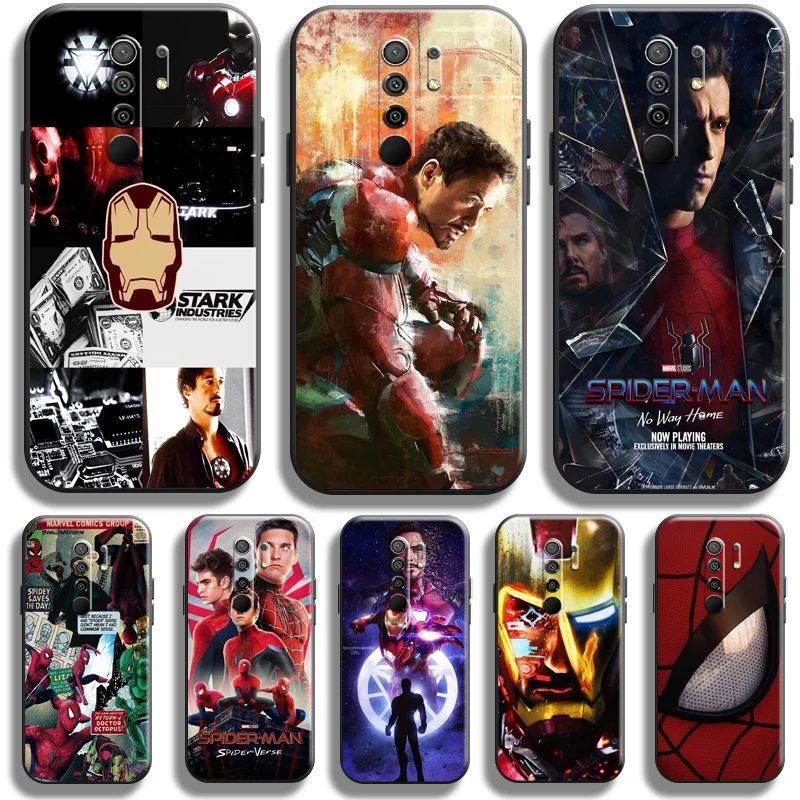 

Avengers Iron Man Spiderman For Xiaomi Redmi 9 Phone Case For Redmi 9 Silicone Cover Black Funda Coque Soft
