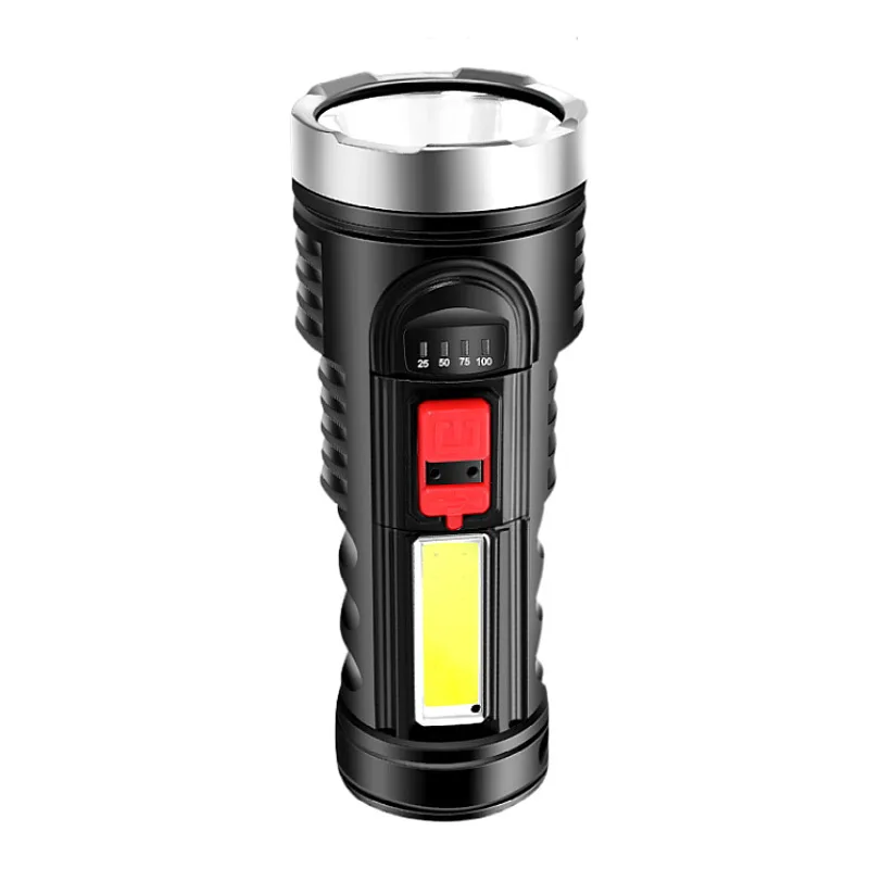 

Новинка USB перезаряжаемый портативный многофункциональный уличный Кемпинг Аварийный водонепроницаемый сильный светодиодный фонарь такти...