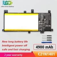 ugb new c21n1401 battery for asus x455l x455la x455ld x455lj a556u y483l laptop battery
