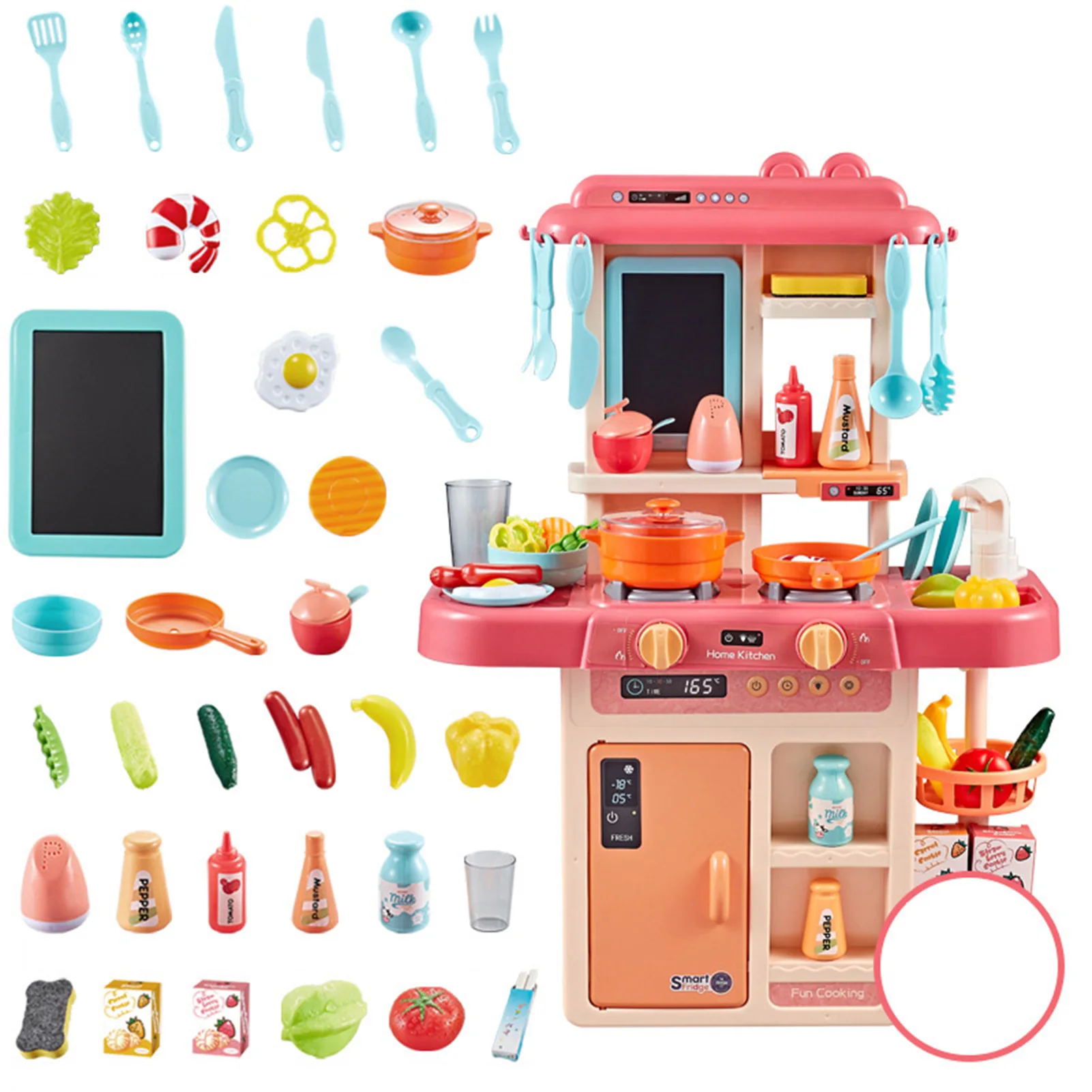 

Kitchens Toy Playset Mini Indoor Career Simulation Games Toddlers Play Food