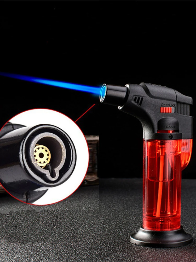 

Cook cook lighter barbecue fire picnic windbreak lighter butane lighter torch repeatable adjustable flame lighter