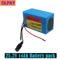 new 6s3p 25 2 v 18650 li ion battery 25 2 v 14000mah e bike moped electric li ion battery pack with charger for sale
