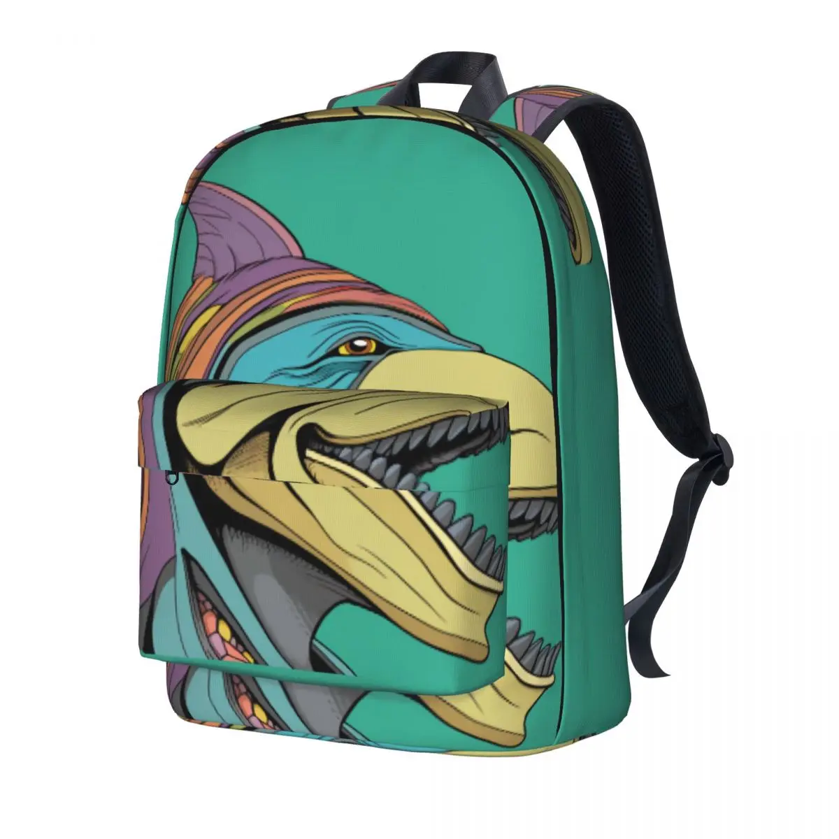 

Dolphin Backpack Men Comic Character Lightweight Backpacks Polyester Elegant High School Bags Travel Custom Rucksack