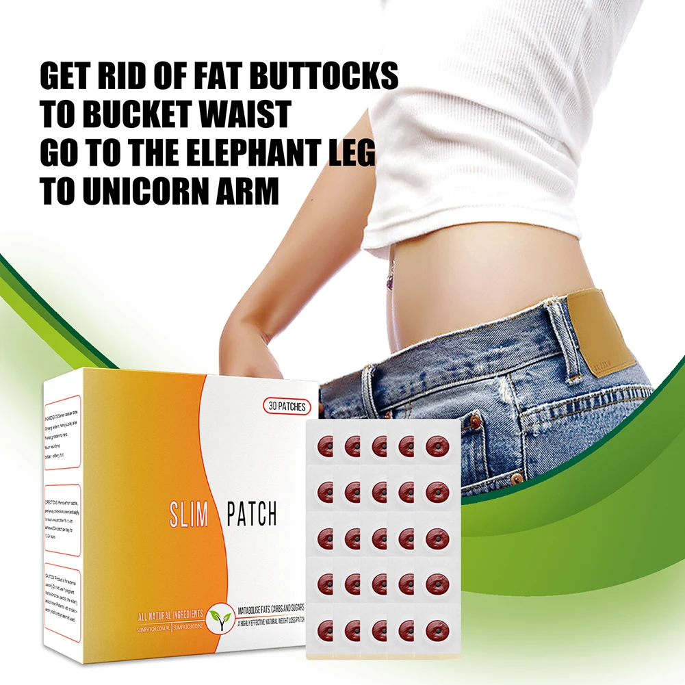 10/30 шт. Стикер для похудения пупка тонкого Детокс клея лист Эффективное сжигание