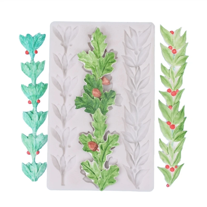 

Leaf Fruit Silicone Mold Chocolate Candy Mold for Diy Dessert Crystal Mold