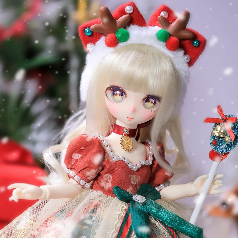 Фото Фантастический ангел, Новое поступление, рождественский подарок, кукла 1/6 BJD, кукла QQ, полный комплект, 31 см, полимерная игрушка, подарок «сде... №1