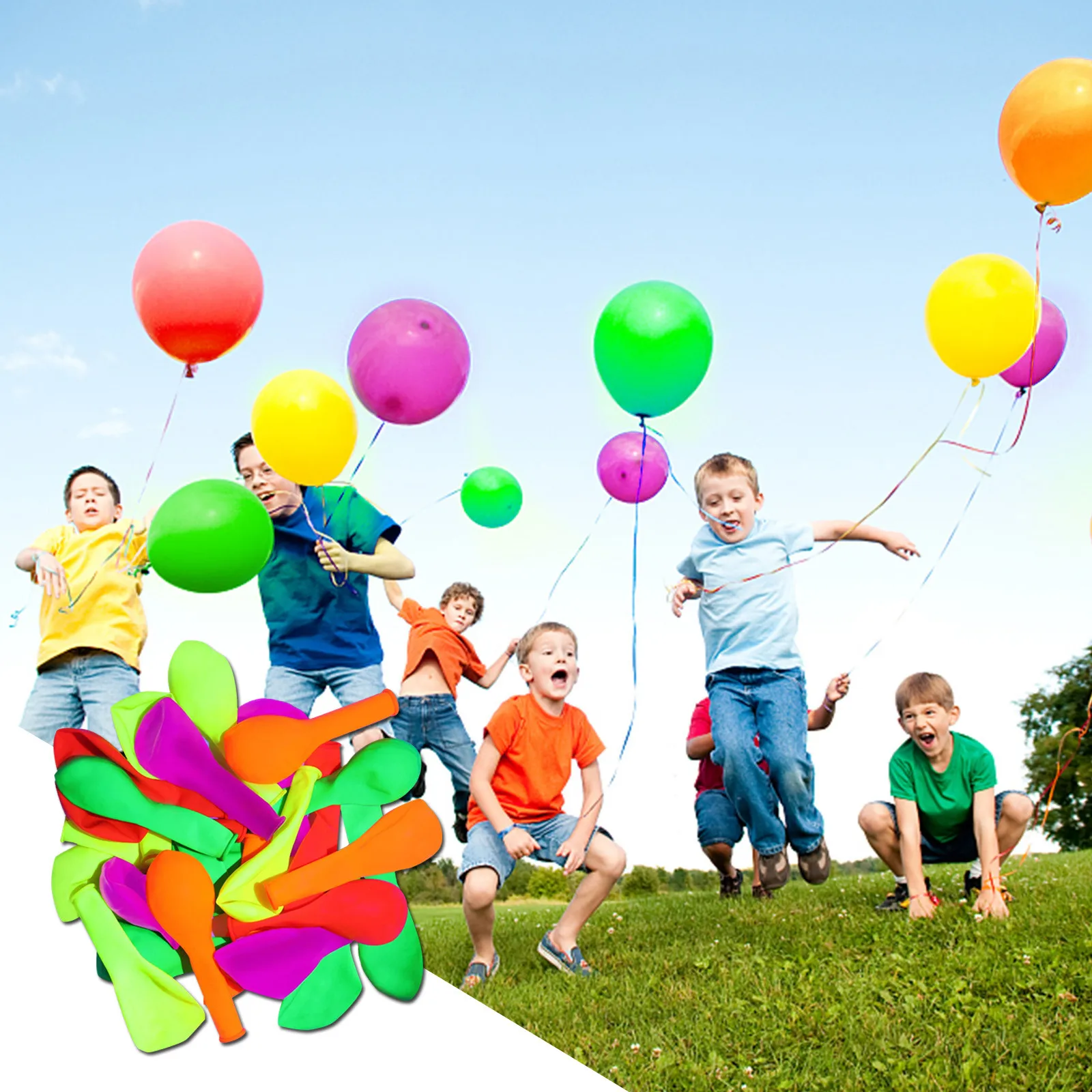 

150 Pieces Neon Balloons 12 Inch Blacklight Glow Party Balloons 5 Colors Neon Fluorescent Balloons For Blacklight Party