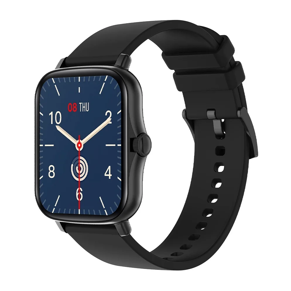 

SQR P8 Plus Smart Watch 2021 Men 1.69 Inch Fitness Tracker Full Touch Screen 8 Sports IP67 Waterproof for 2020 iOS Android