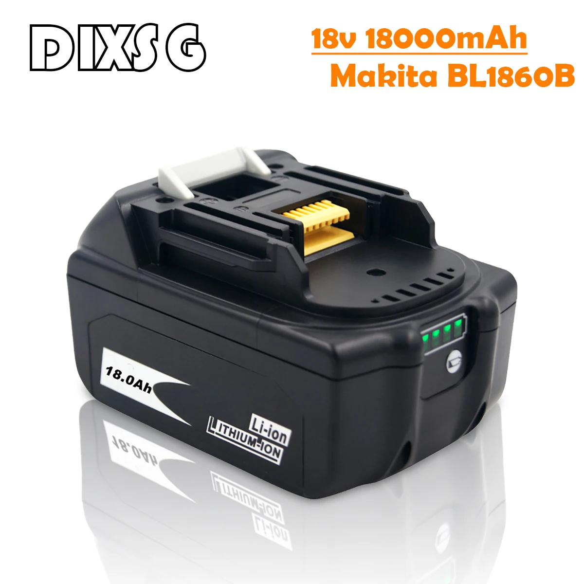 

Dixsg BL1860 Rechargeable Battery 18 V 18000mAh Lithium Ion for Makita 18v Battery BL1840 BL1850 BL1830 BL1860B LXT 400